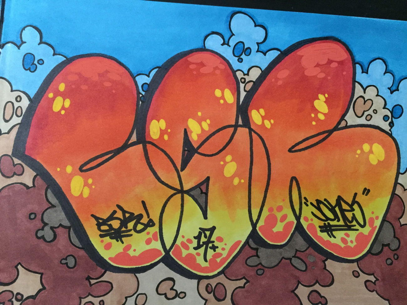 Graffiti Sketch in Eskilstuna - Photo by JONESBSR13 - Jones (2016)