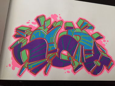 Graffiti Sketch in Eskilstuna - Photo by JONESBSR13 - Jones (2016)