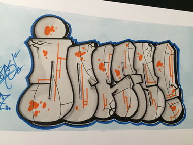 Graffiti Sketch in Eskilstuna - Photo by JONESBSR13 - Jones (2016)