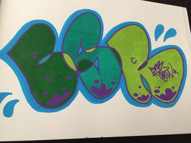 Graffiti Sketch in Eskilstuna - Photo by JONESBSR13 - Jones (2016)