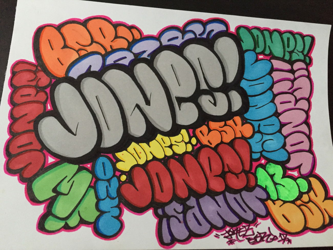 Graffiti Sketch in Eskilstuna - Photo by JONESBSR13 - Jones (2016)