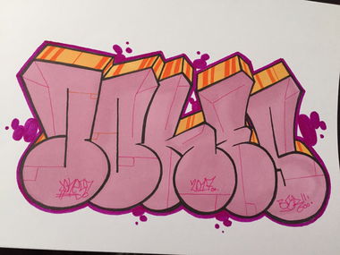 Graffiti Sketch in Eskilstuna - Photo by JONESBSR13 - Jones (2016)