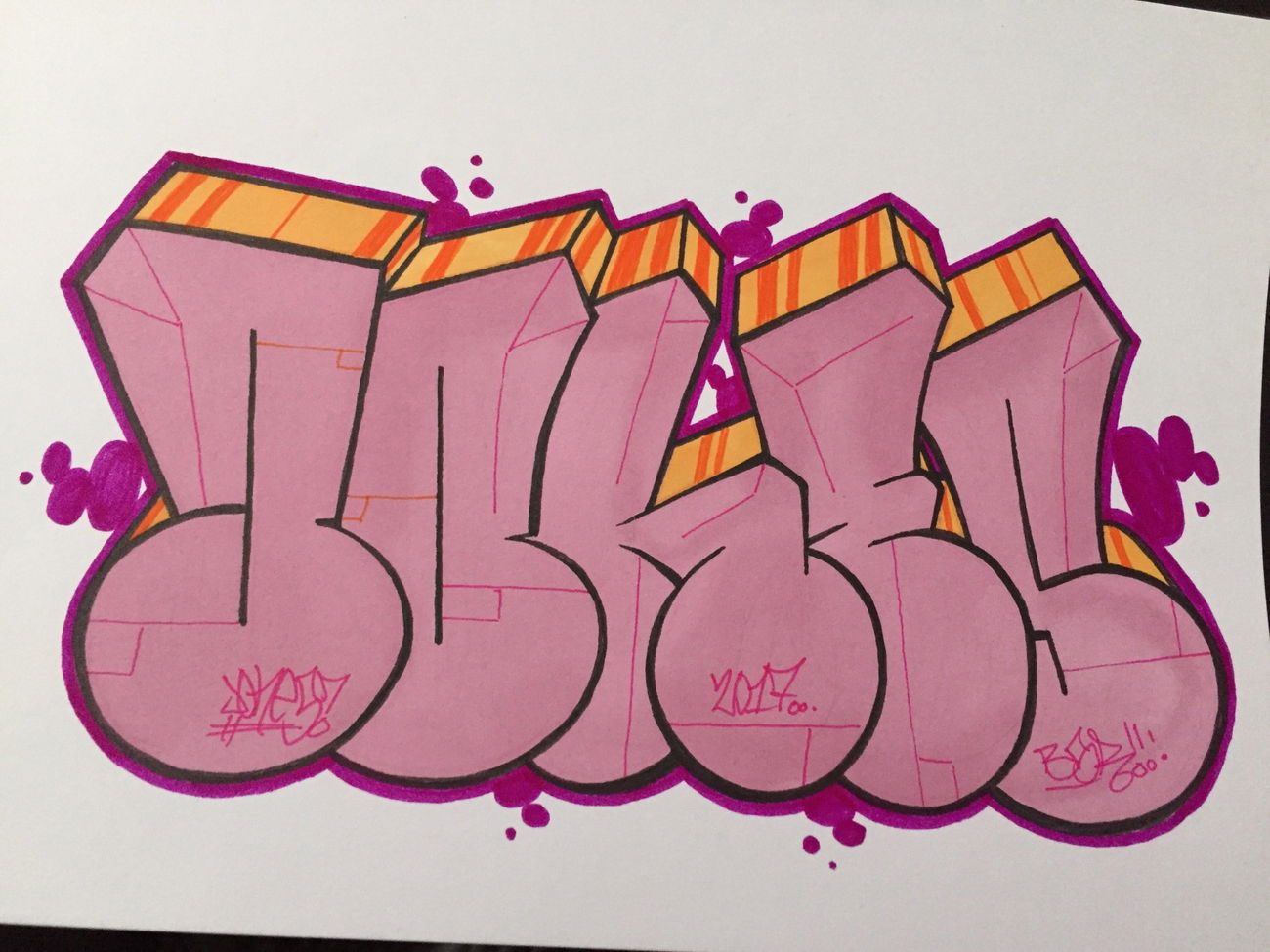 Graffiti Sketch in Eskilstuna - Photo by JONESBSR13 - Jones (2016)