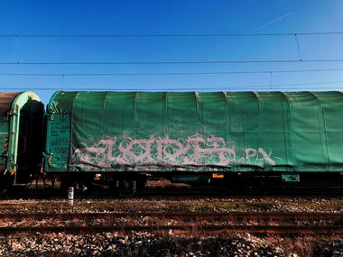 Graffiti Train in Sofia - Photo by JackPA