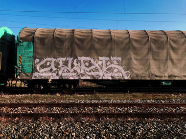 Graffiti Train in Sofia - Photo by JackPA
