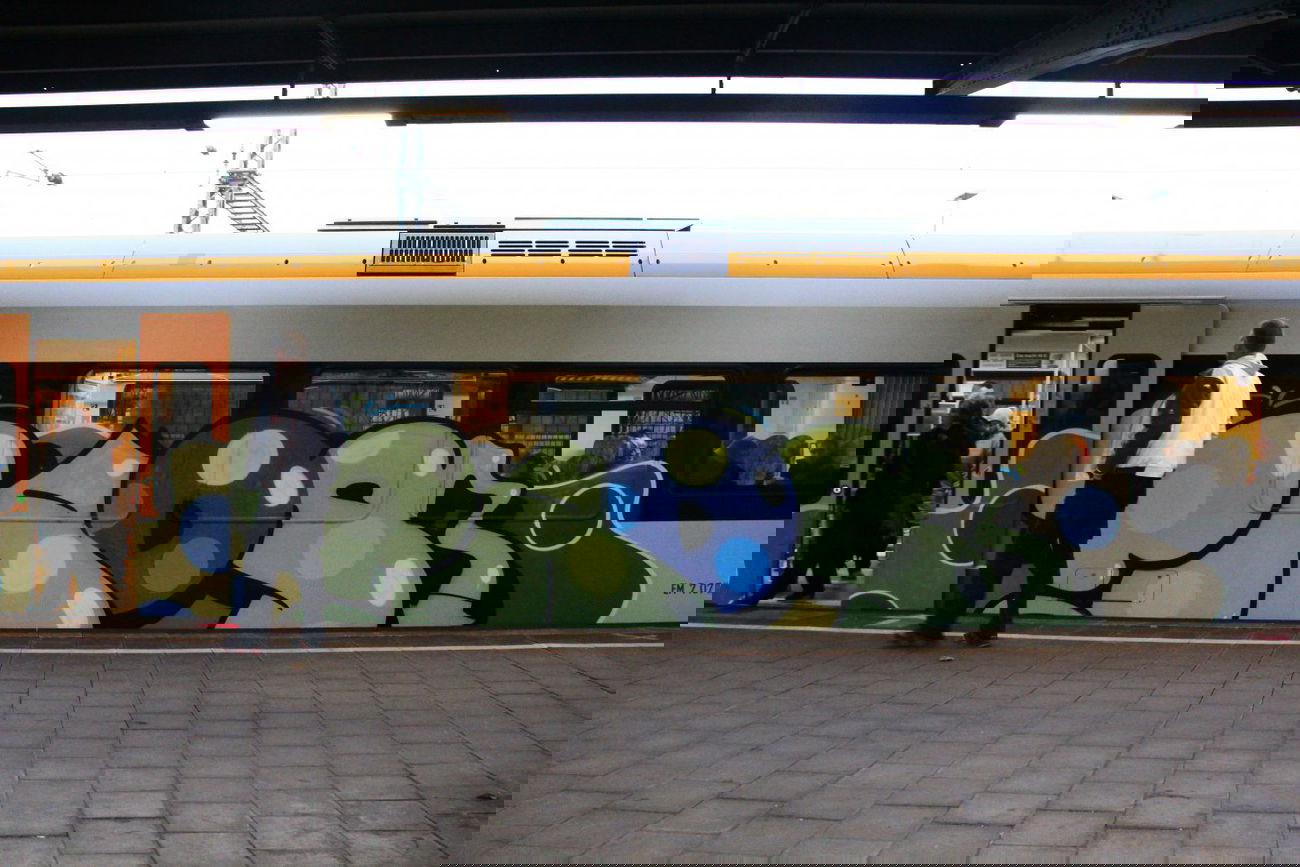 Graffiti Train - Photo by Jacques - Taps, Topsprayer