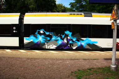 Graffiti Train - Photo by Jacques - Re3, Rois, Imr (2013)