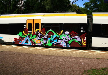 Graffiti Train - Photo by Jacques - Mask, Imr (2013)