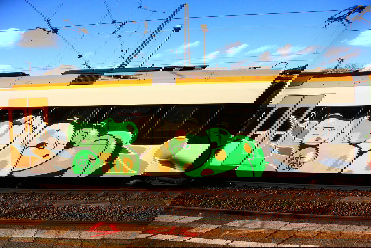 Graffiti Train - Photo by Jacques - Taps, Topspsrayer., Re3 (2014)