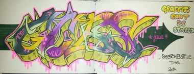 Graffiti Sketch - Photo by Jane_68 - GCBS, battle (2014)