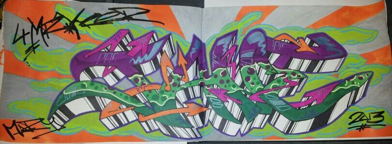 Graffiti Sketch - Photo by Jane_68 - jane, mr, keer (2013)