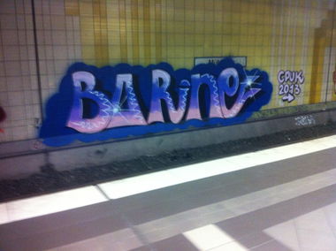 Graffiti Bombing - Photo by JangoAsyl - born, borne, cpuk (2013)