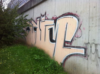 Graffiti Bombing in Frankfurt - Photo by JangoAsyl - onim, iaa, cbc