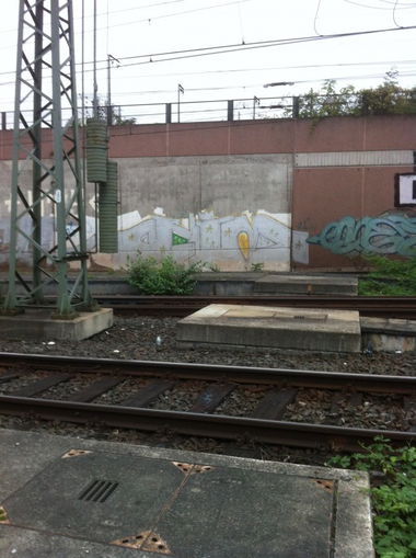 Graffiti Bombing in Frankfurt - Photo by JangoAsyl - onim, iaa, cbc