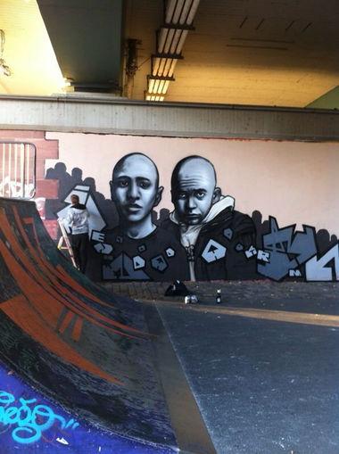 Graffiti Wall in Frankfurt - Photo by JangoAsyl (2013)