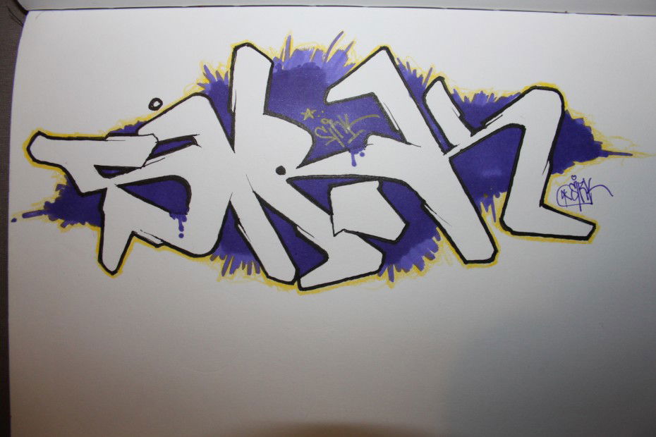 Graffiti Sketch - Photo by Jay - Sirk, Jay, Fosk (2013)