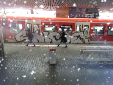 Graffiti Train in Stuttgart - Photo by JayHardwood - Sokoe (2013)