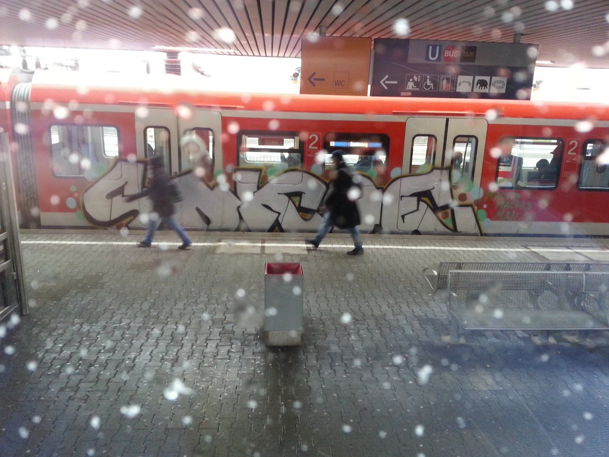 Graffiti Train in Stuttgart - Photo by JayHardwood - Sokoe (2013)