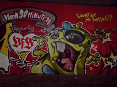 Graffiti Wall in Stuttgart - Photo by JayHardwood - DFB, Pokal, VFB