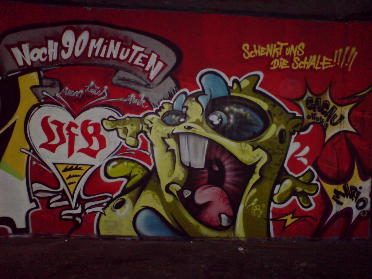 Graffiti Wall in Stuttgart - Photo by JayHardwood - DFB, Pokal, VFB