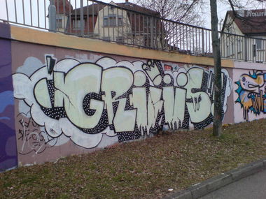 Graffiti Wall in Aalen - Photo by JayHardwood - Griiiis