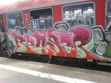 Graffiti Train - Photo by JayHardwood - Remser