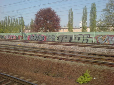 Graffiti Wall in Frankfurt - Photo by JayHardwood - Kaos, Boss, Kros