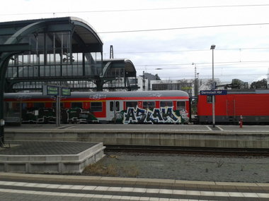 Graffiti Train - Photo by JemandAnders - raub, aslak, CBC'S