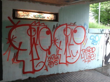Graffiti Wall - Photo by JemandAnders - filo, VP, wusa
