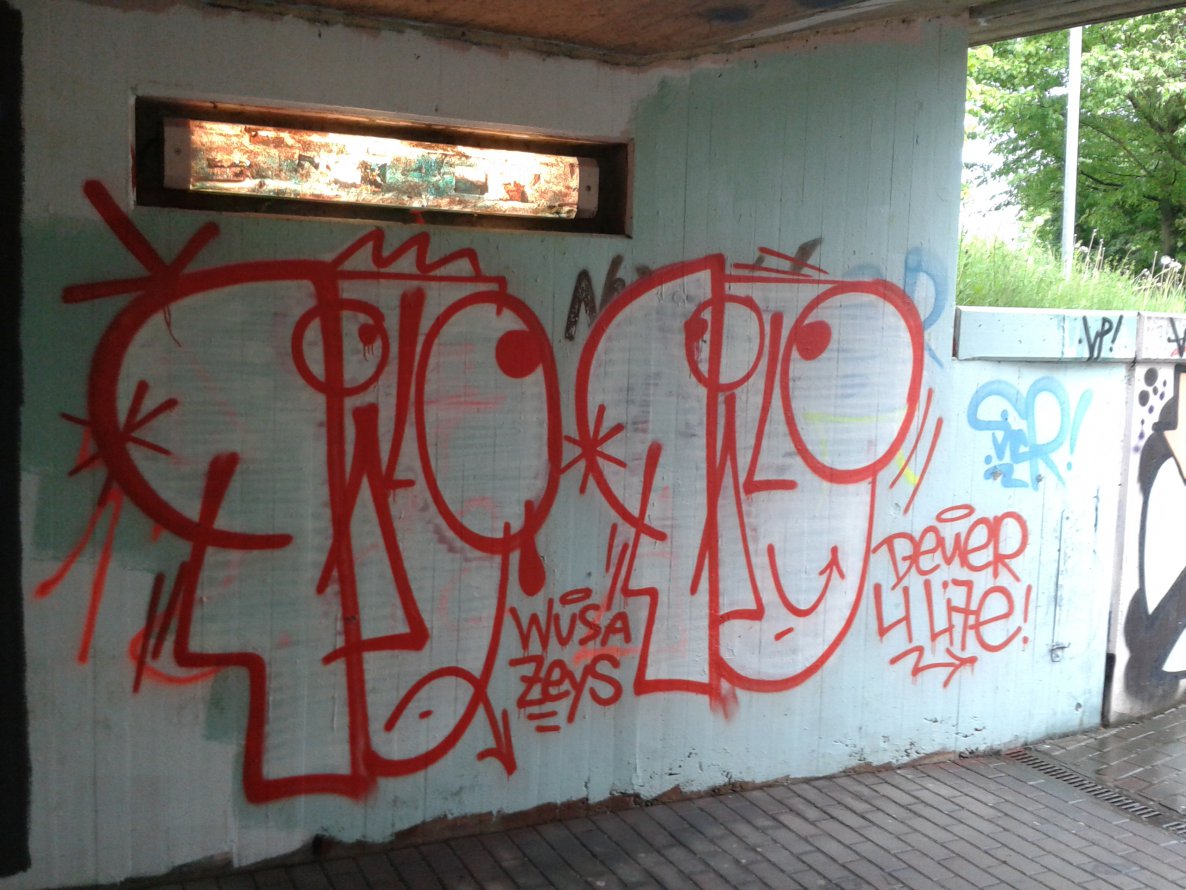 Graffiti Wall - Photo by JemandAnders - filo, VP, wusa