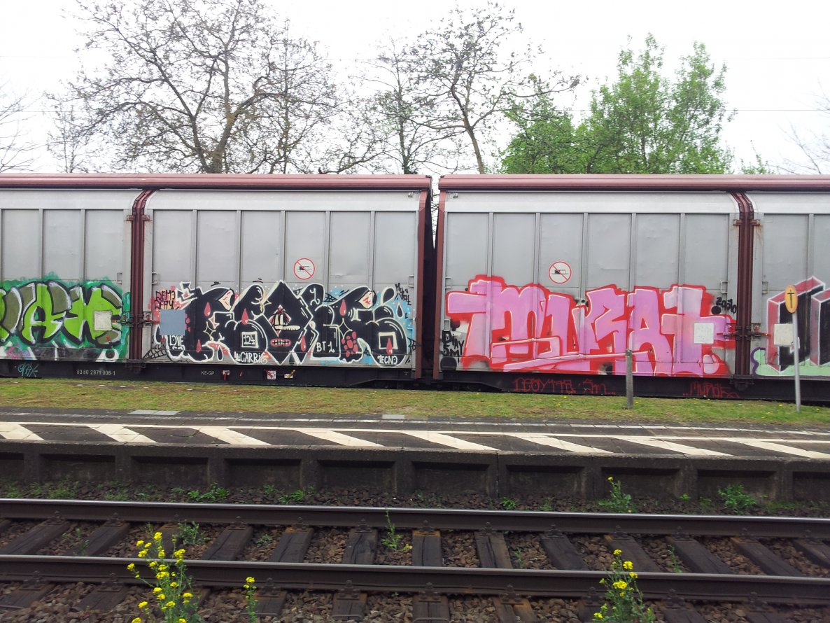 Graffiti Train - Photo by JemandAnders - diay, deay, SM