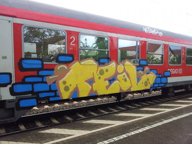 Graffiti Train - Photo by JemandAnders - teil