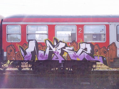 Graffiti Train - Photo by JemandAnders - nakz, C11