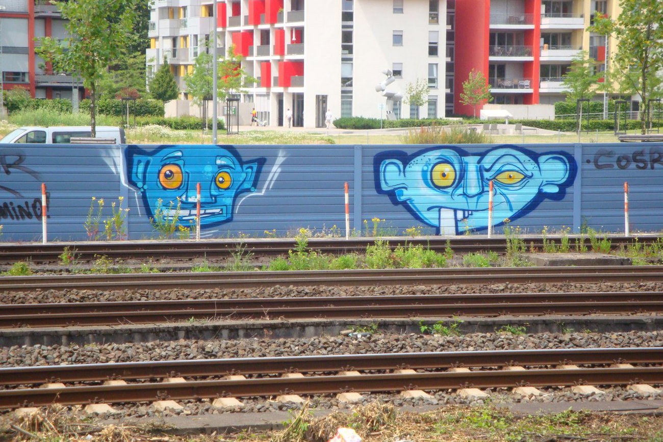 Graffiti Wall - Photo by JemandAnders - blaupause, BM