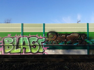 Graffiti Wall - Photo by JemandAnders - blast, PMS