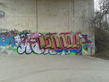 Graffiti Wall - Photo by JemandAnders - love, ISRAEL?
