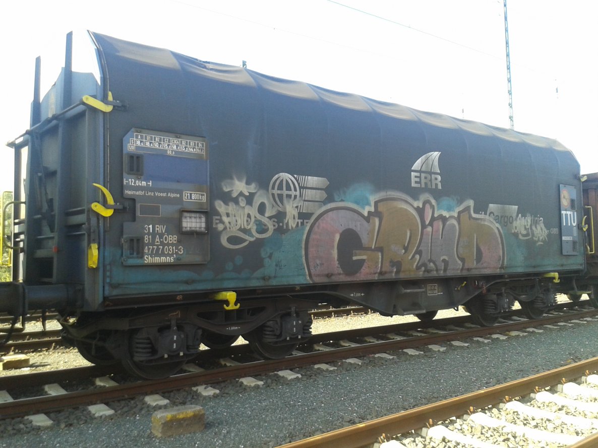 Graffiti Train - Photo by JemandAnders - grind, fr8, Freight