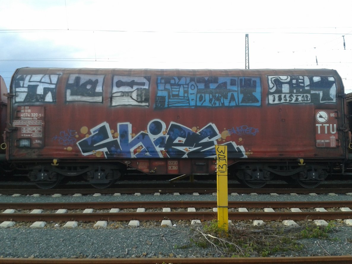 Graffiti Train - Photo by JemandAnders - shipe, fr8, Freight