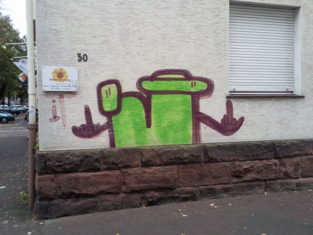 Graffiti Bombing - Photo by JemandAnders - it, IT