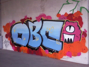 Graffiti Bombing - Photo by JemandAnders - OBC