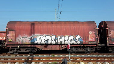 Graffiti Train - Photo by JemandAnders - REGS, HSC, fr8