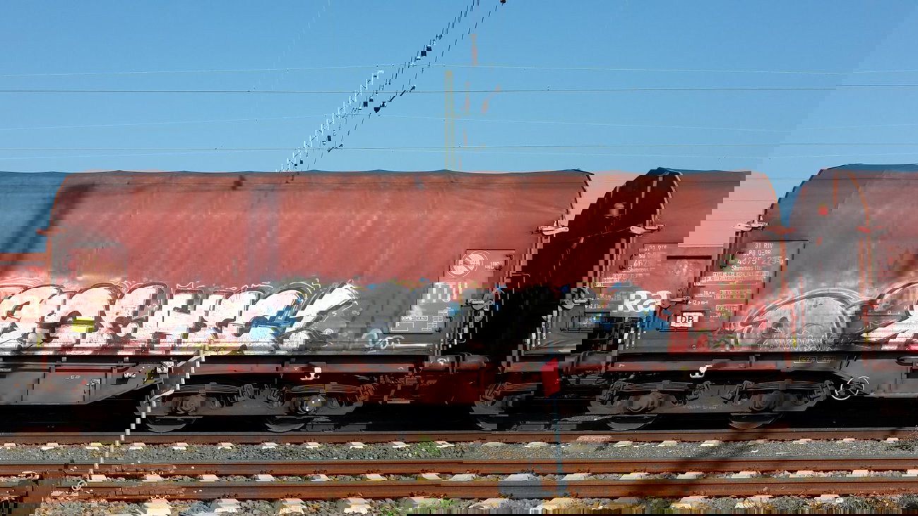 Graffiti Train - Photo by JemandAnders - REGS, HSC, fr8