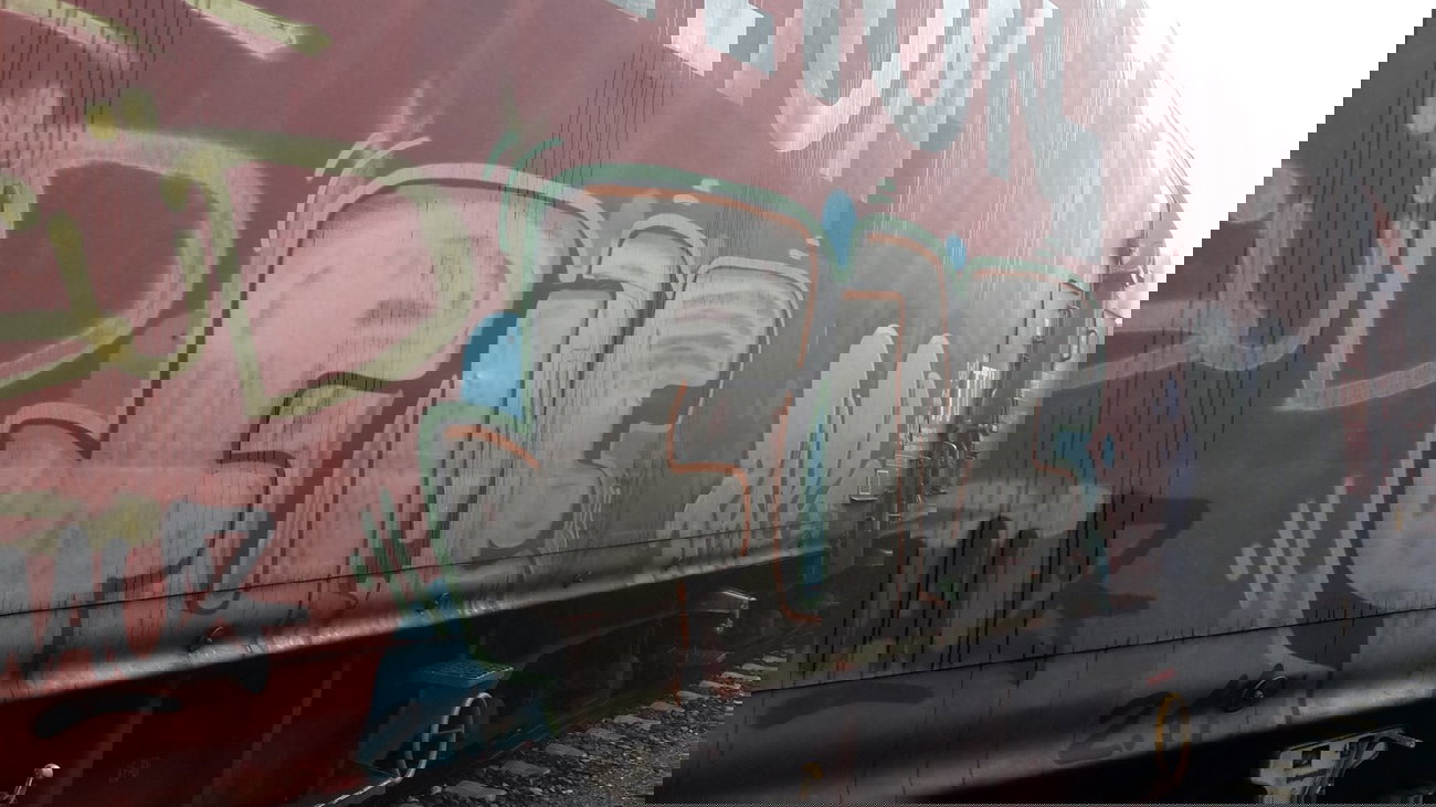 Graffiti Train - Photo by JemandAnders - fume, paps, fr8