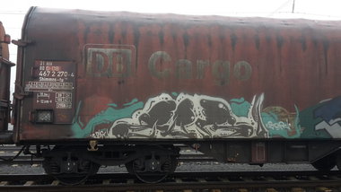 Graffiti Train - Photo by JemandAnders - fr8, Freight