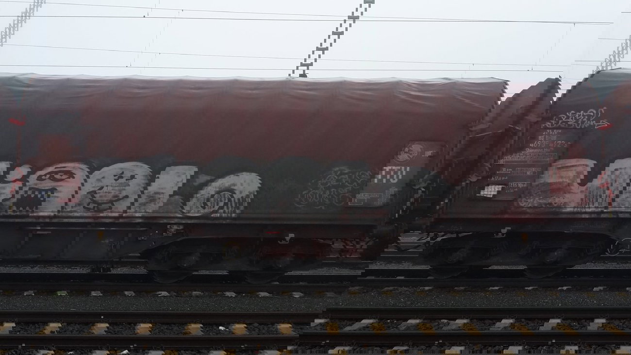 Graffiti Train - Photo by JemandAnders - fr8, Freight