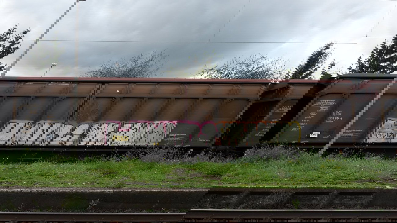 Graffiti Train - Photo by JemandAnders - fr8, Freight