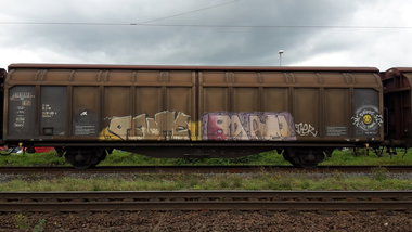 Graffiti Train - Photo by JemandAnders - fr8, Freight