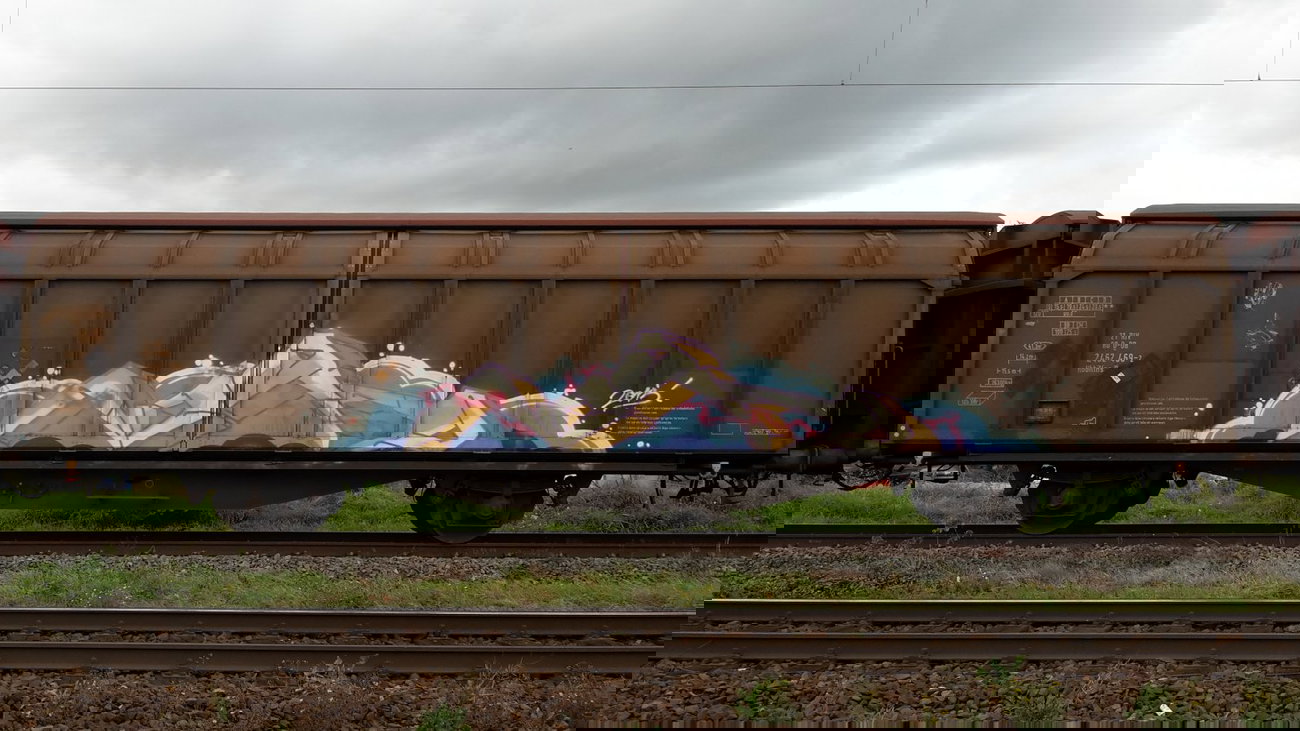 Graffiti Train - Photo by JemandAnders - nord, fr8, Freight