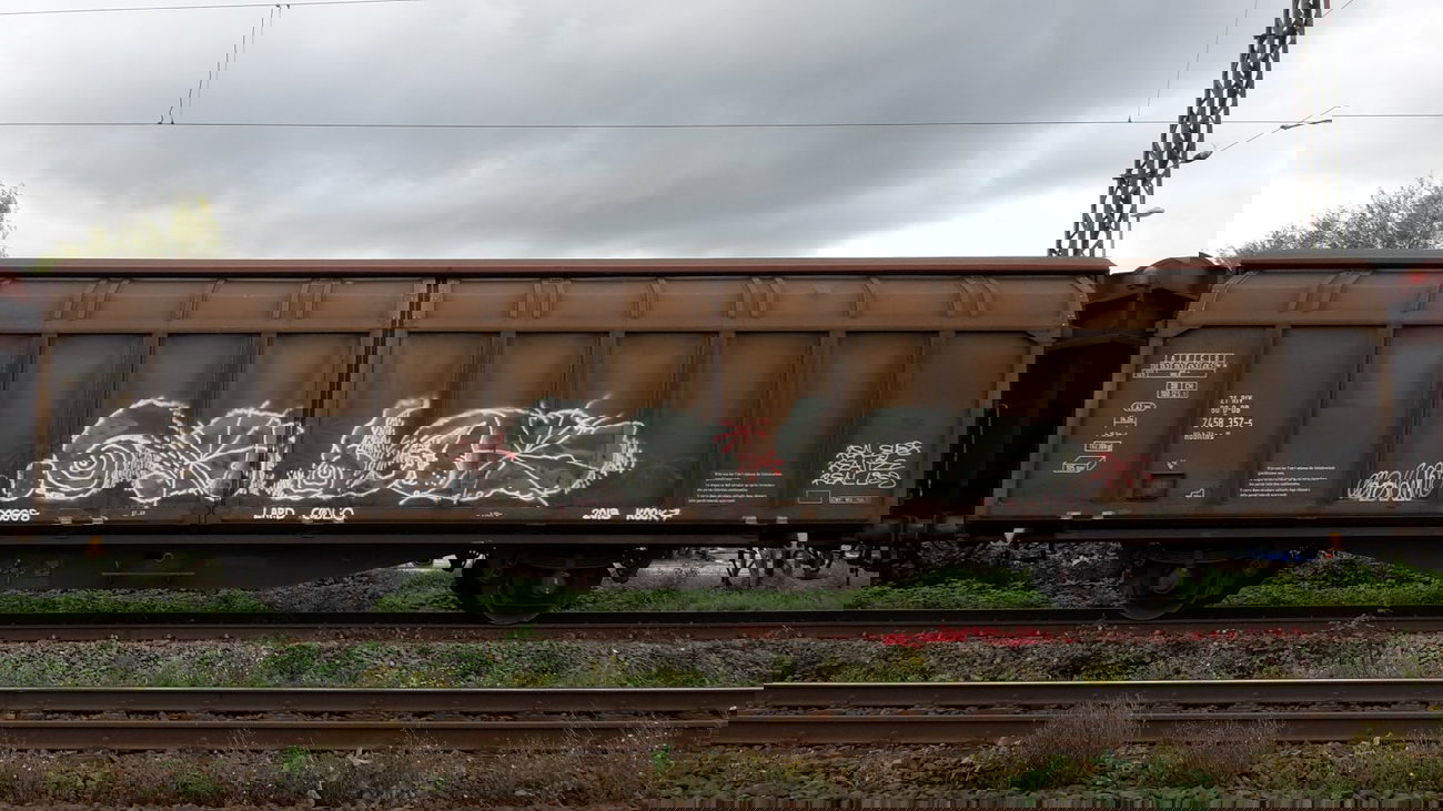 Graffiti Train - Photo by JemandAnders - fr8, Freight