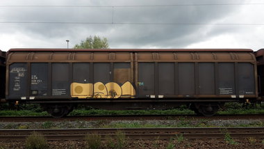 Graffiti Train - Photo by JemandAnders - taps, TM, fr8